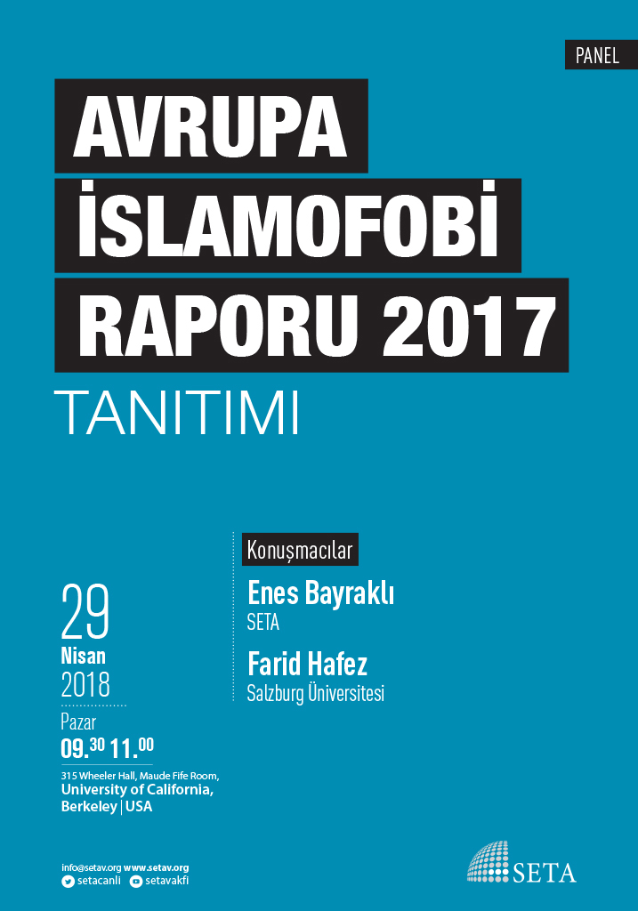 Panel: Avrupa İslamofobi Raporu 2017 Tanıtımı