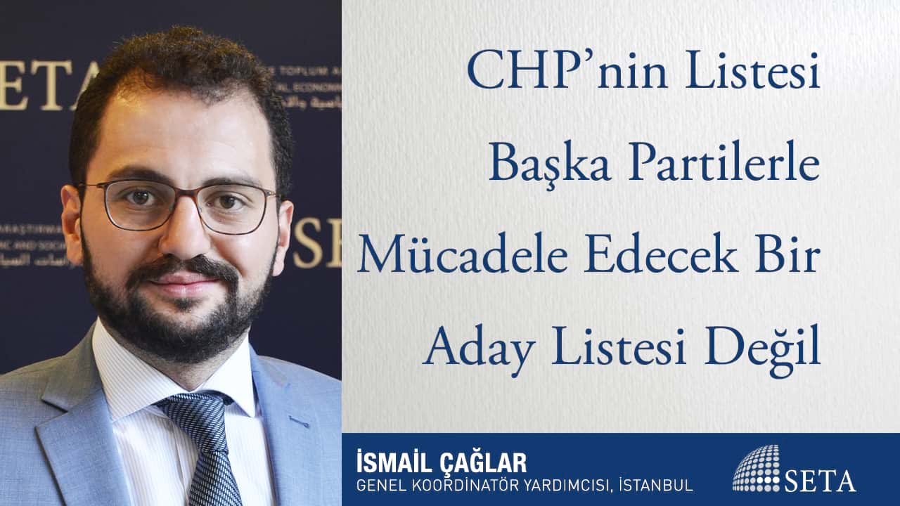 CHP de Siyaset Türkiye için Değil Partiyi Yönetmek için Yapılıyor