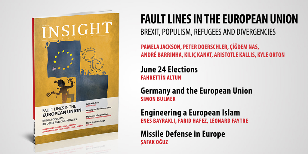 Insight Turkey Dergisi’nin “Avrupa Birliği’ndeki Fay Hatları: Brexit, Popülizm, Mülteciler ve Ayrılıklar” Konulu Özel Sayısı Yayınlandı