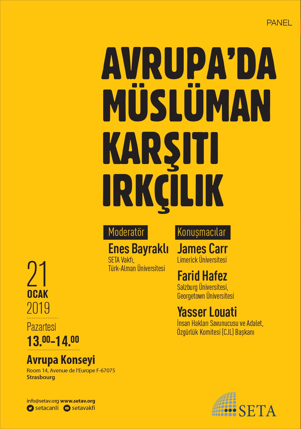 Panel: Avrupa’da Müslüman Karşıtı Irkçılık