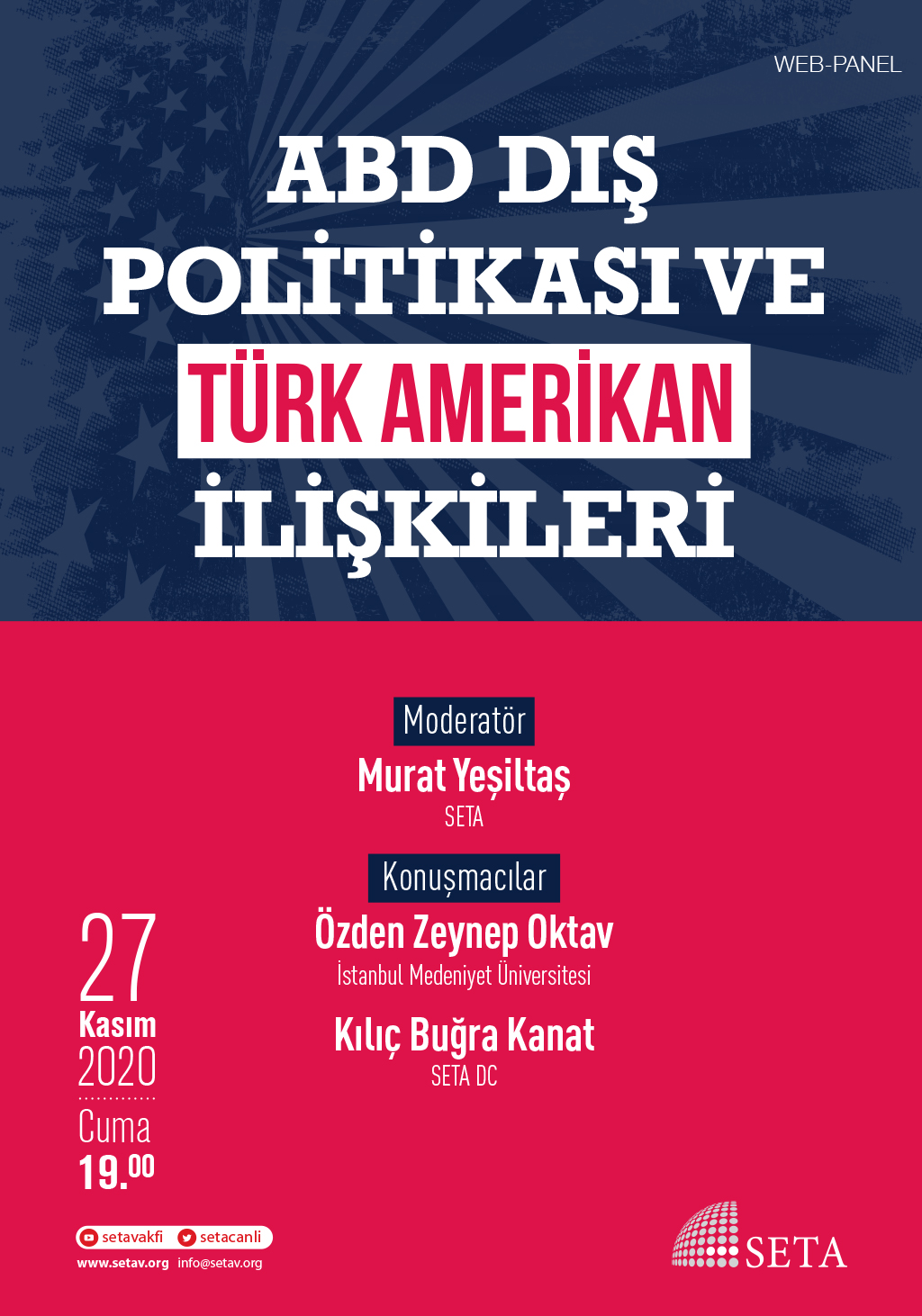 Web Panel: ABD Dış Politikası ve Türk-Amerikan İlişkileri