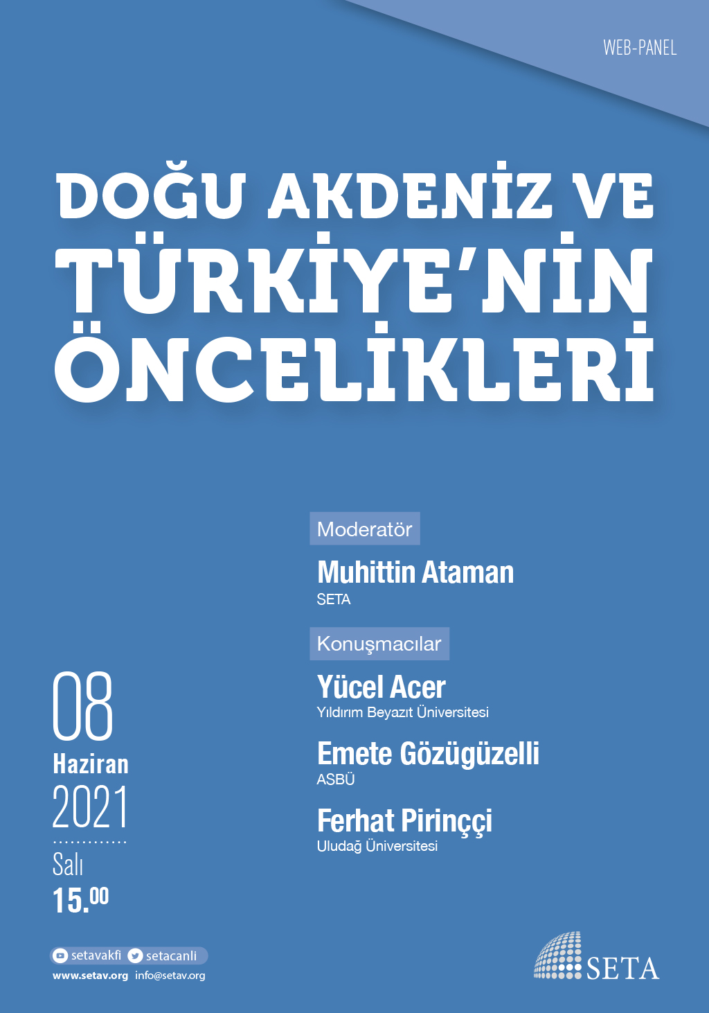 Web Panel Doğu Akdeniz ve Türkiye'nin Öncelikleri