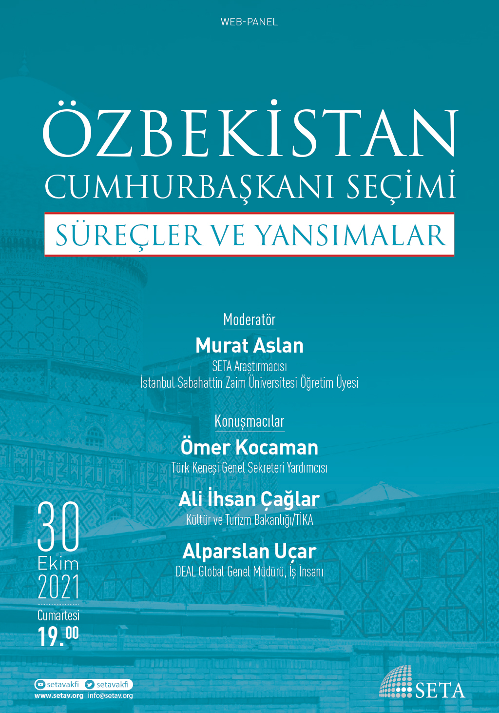 Web Panel Özbekistan Cumhurbaşkanı Seçimi Süreçler ve Yansımalar
