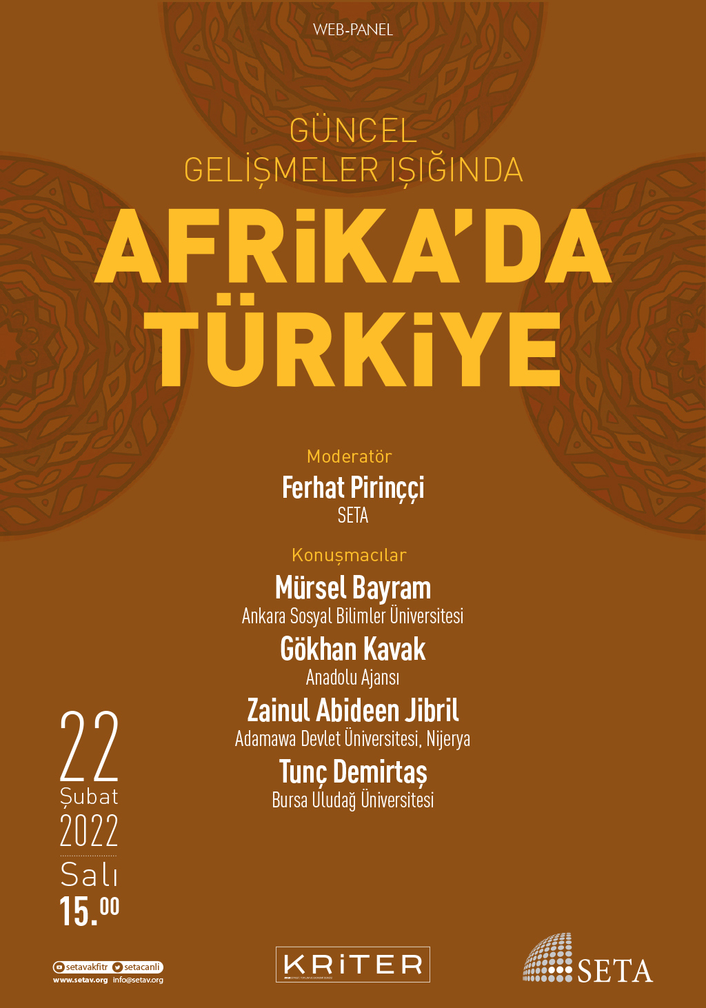 Web Panel Güncel Gelişmeler Işığında Afrika'da Türkiye