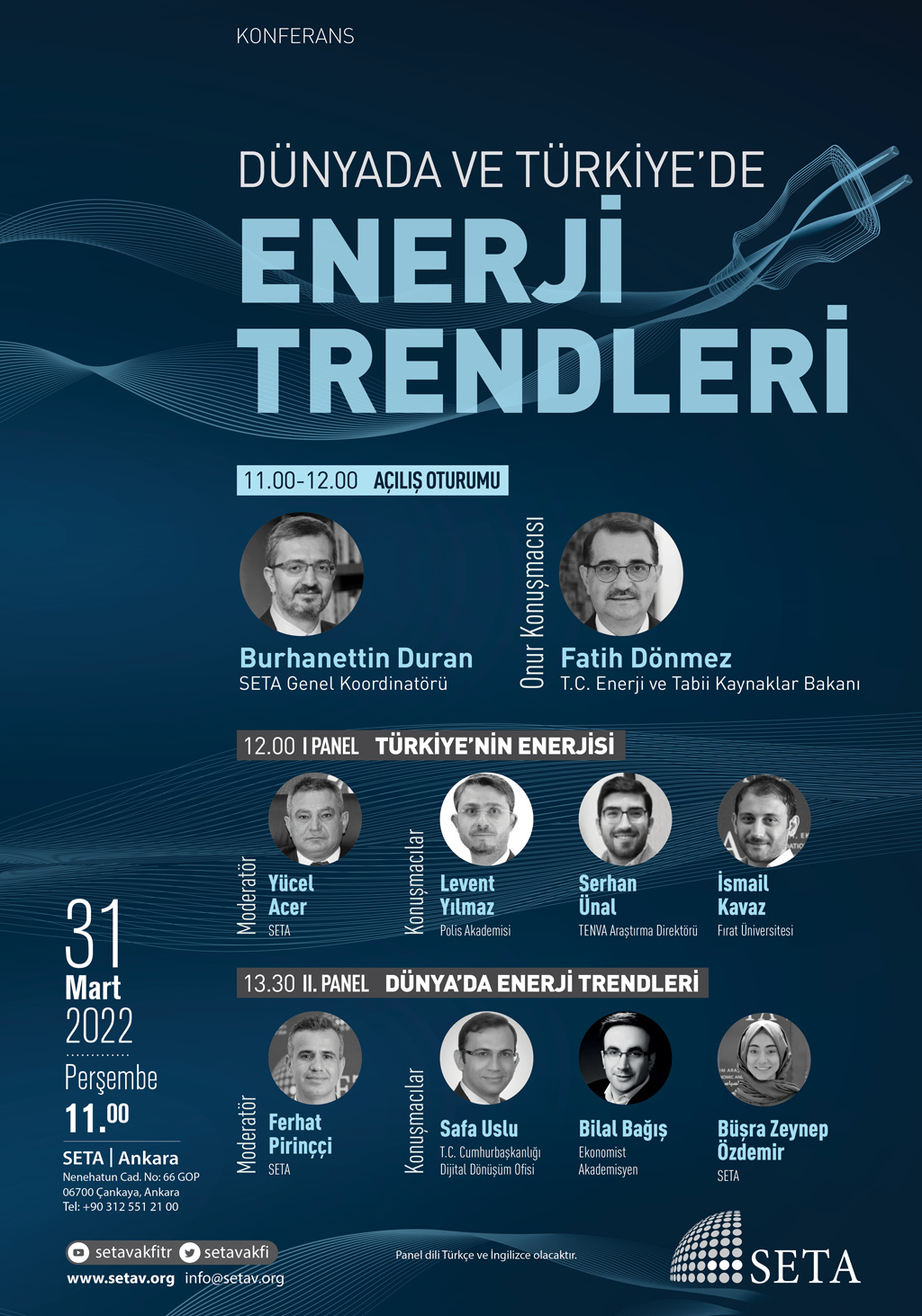 Konferans Dünyada ve Türkiye'de Enerji Trendleri