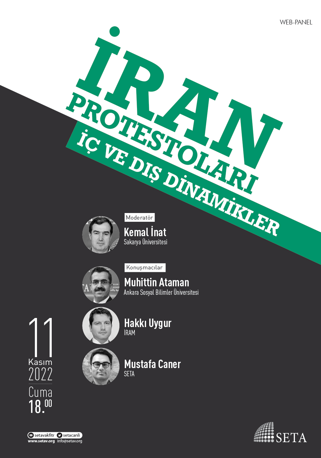 Web Panel İran Protestoları İç ve Dış Dinamikler