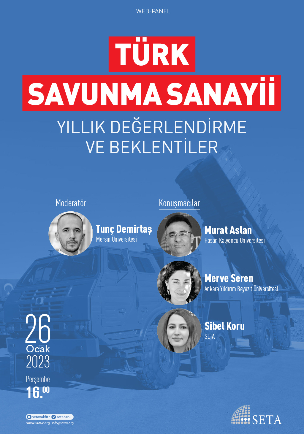 Web Panel: Türk Savunma Sanayii | Yıllık Değerlendirme ve Beklentiler