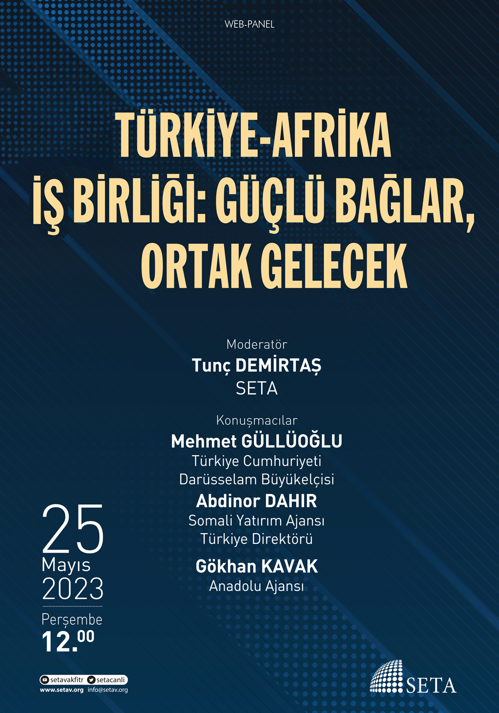 Web Panel: Türkiye-Afrika İş Birliği | Güçlü Bağlar, Ortak Gelecek