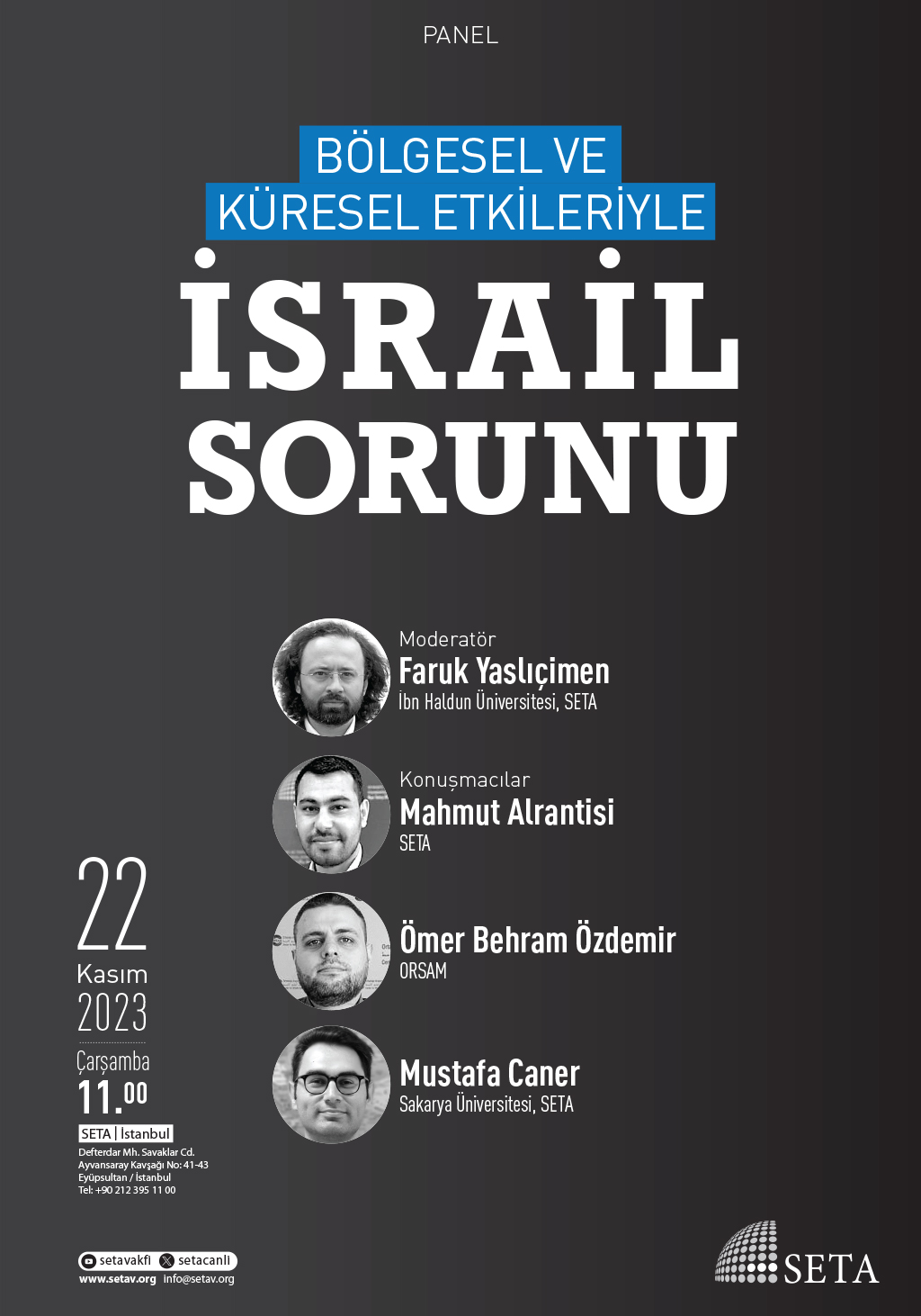Panel: Bölgesel ve Küresel Etkileriyle İsrail Sorunu