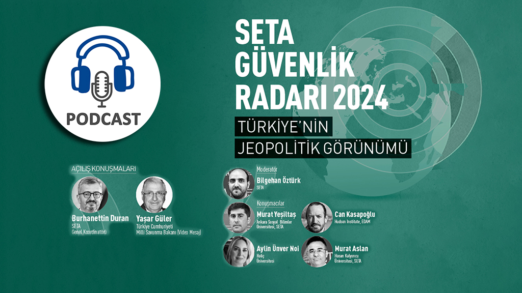 Podcast SETA Güvenlik Radarı 2024 te Türkiye nin Jeopolitik Görünümü