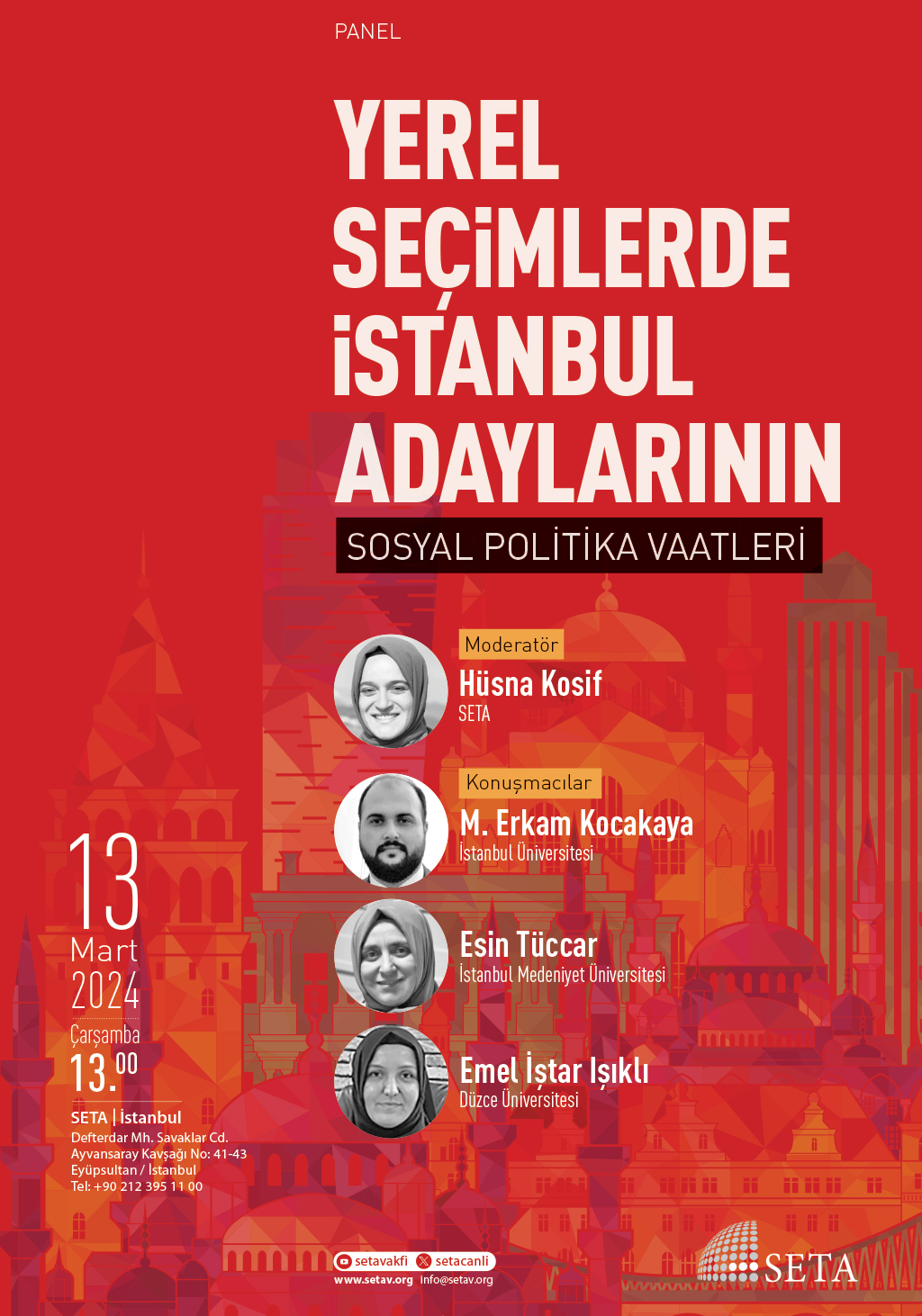 Panel: Yerel Seçimlerde İstanbul Adaylarının Sosyal Politika Vaatleri