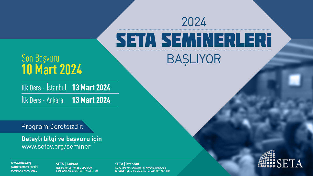SETA 2024 Seminer Programı Başlıyor!