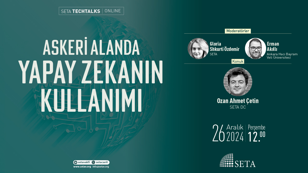 SETA Techtalks Askeri Alanda Yapay Zekanın Kullanımı