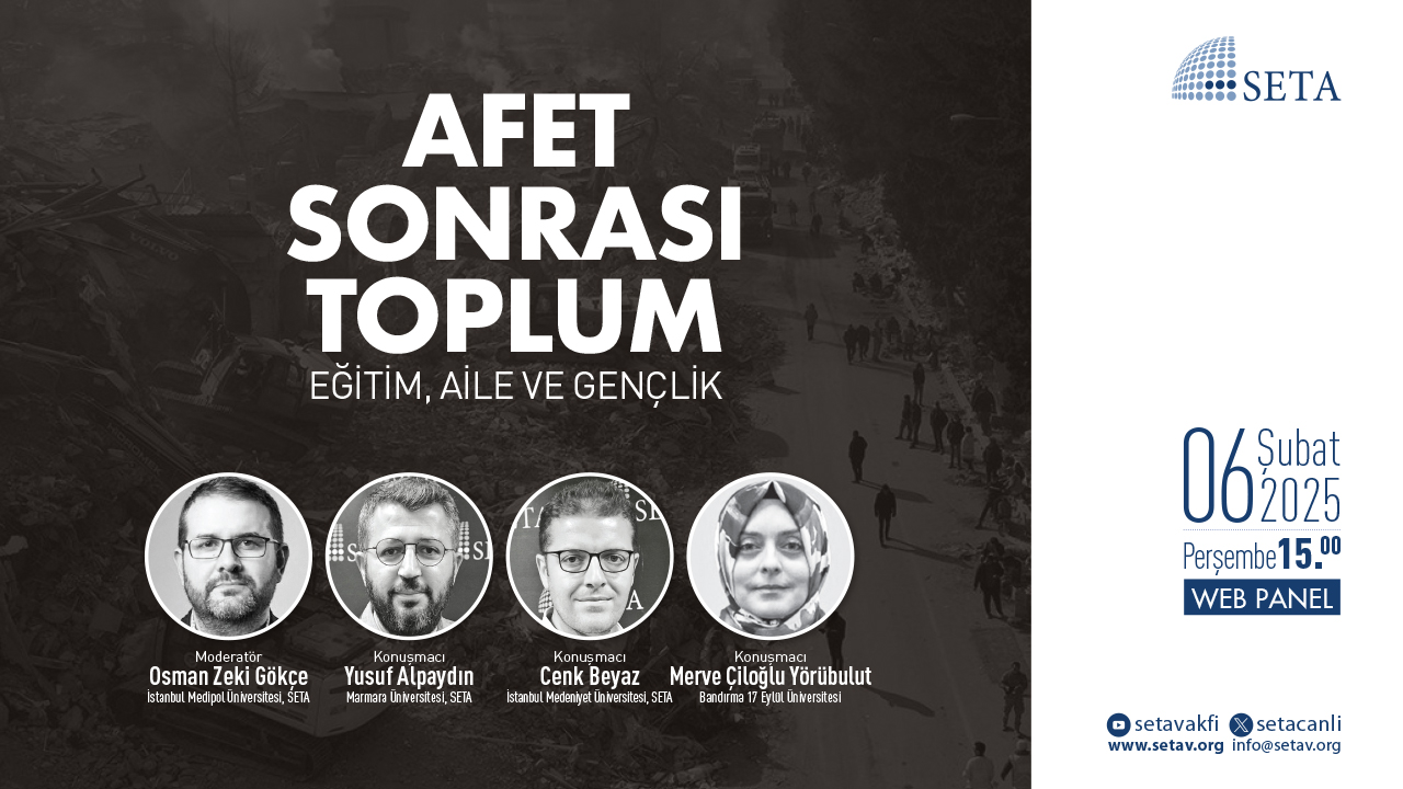 Web Panel Afet Sonrası Toplum Eğitim Aile ve Gençlik