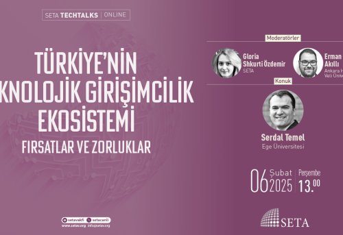 SETA Techtalks Türkiye nin Teknolojik Girişimcilik Ekosistemi Fırsatlar ve Zorluklar