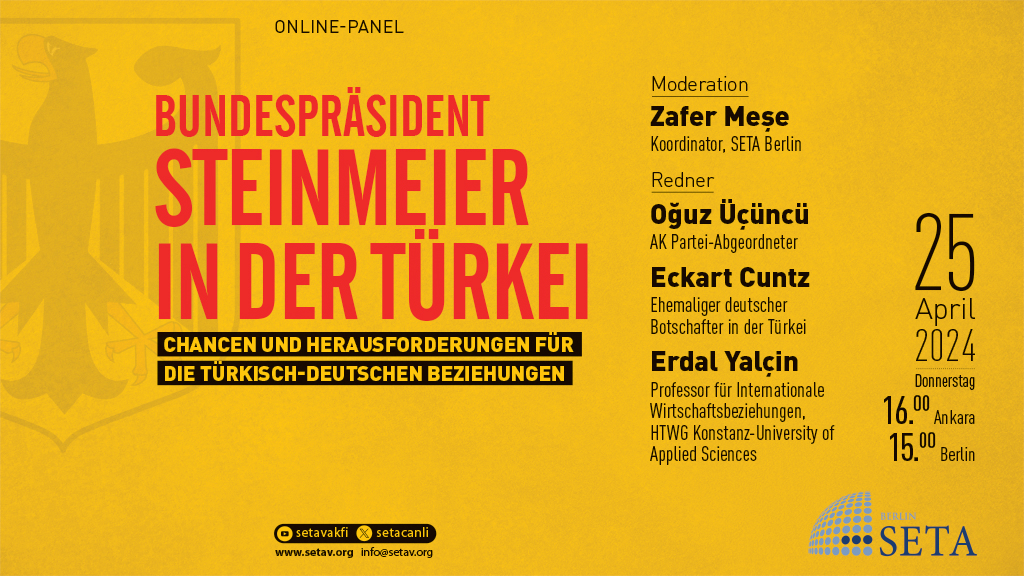 Online Panel: Bundespräsident Steinmeier in der Türkei | Chancen und Herausforderungen für die türkisch-deutschen Beziehungen
