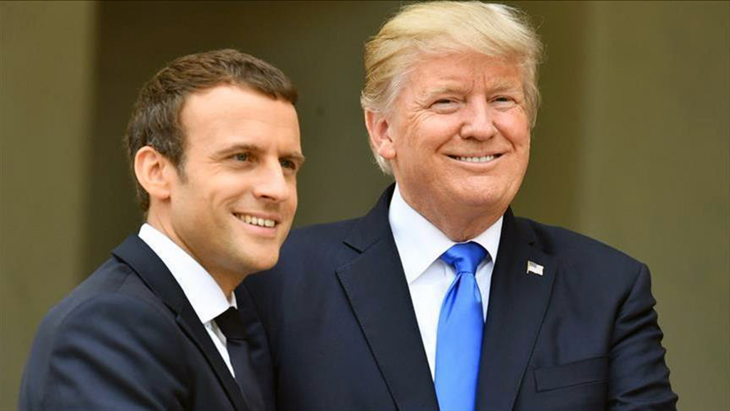 Dandruff diplomacy: Macron visits Washington