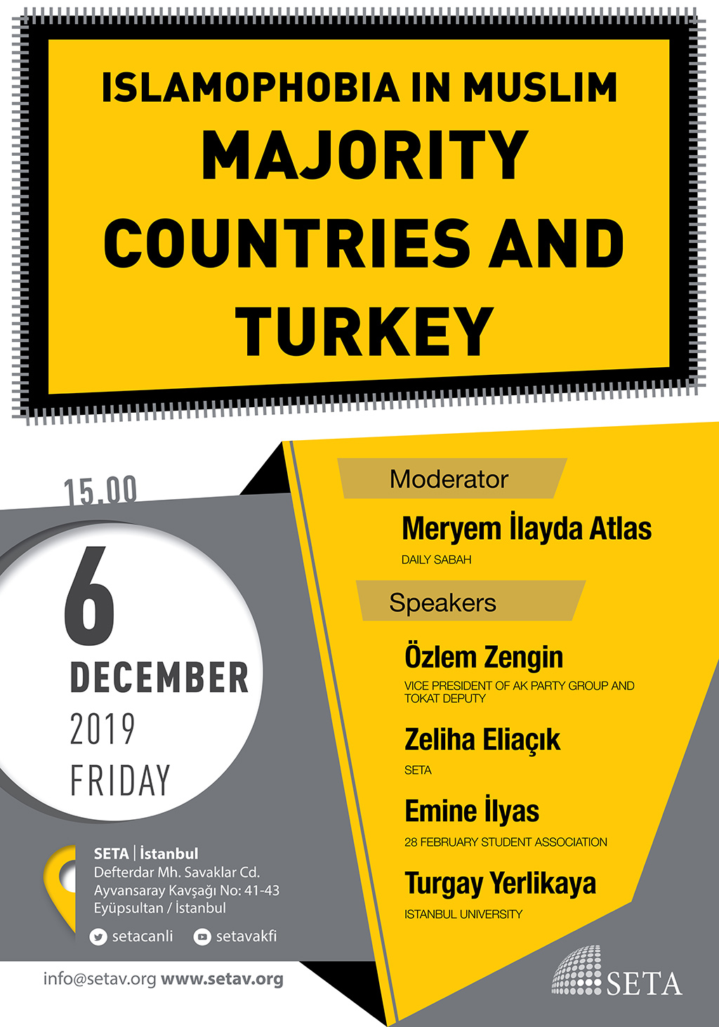 Panel Islamophobia in Muslim Majority Countries and Turkey