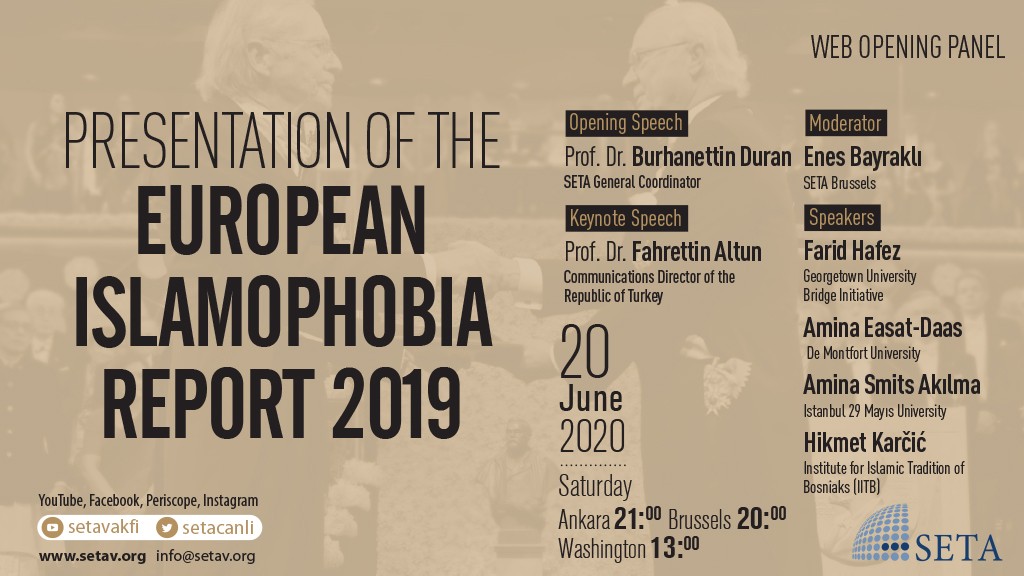 Web Opening Panel: Presentation of the “European Islamophobia Report 2019”