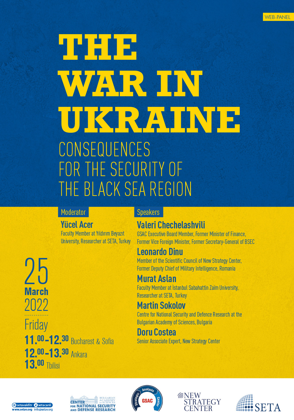 Web Panel: The War in Ukraine | Consequences for the Security of the Black Sea Region