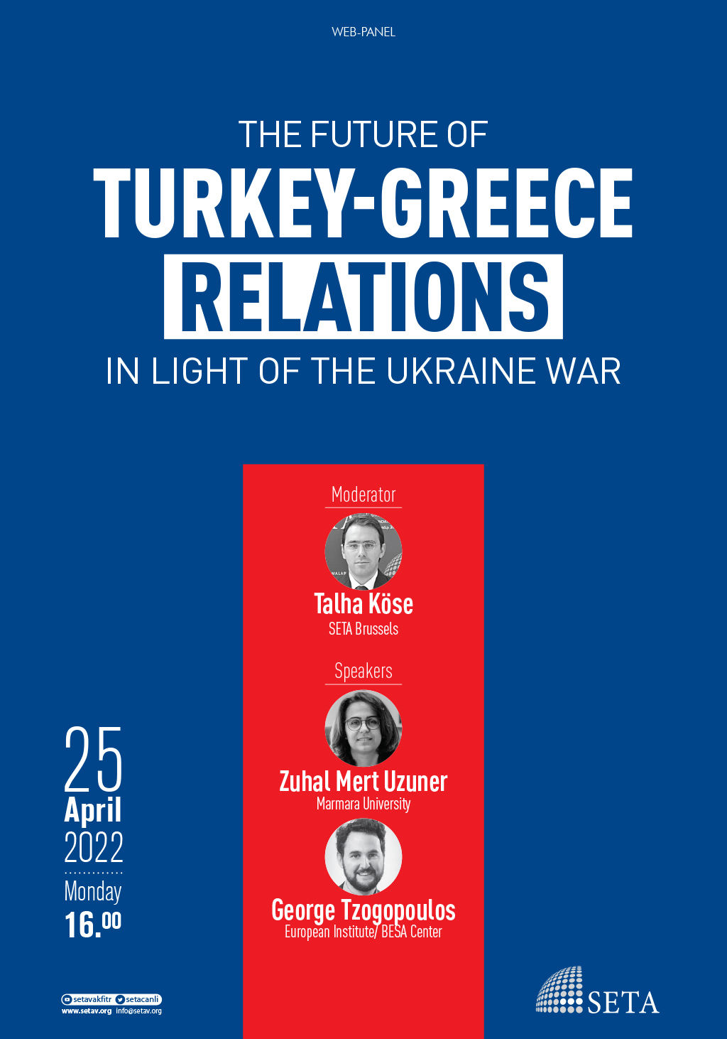 Web Panel: The Future of Turkey-Greece relations in light of the Ukraine War