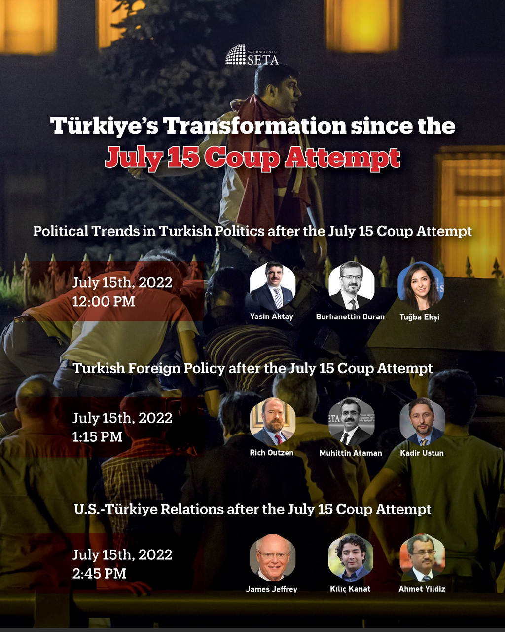 Conference: Türkiye’s Transformation since the July 15 Coup Attempt