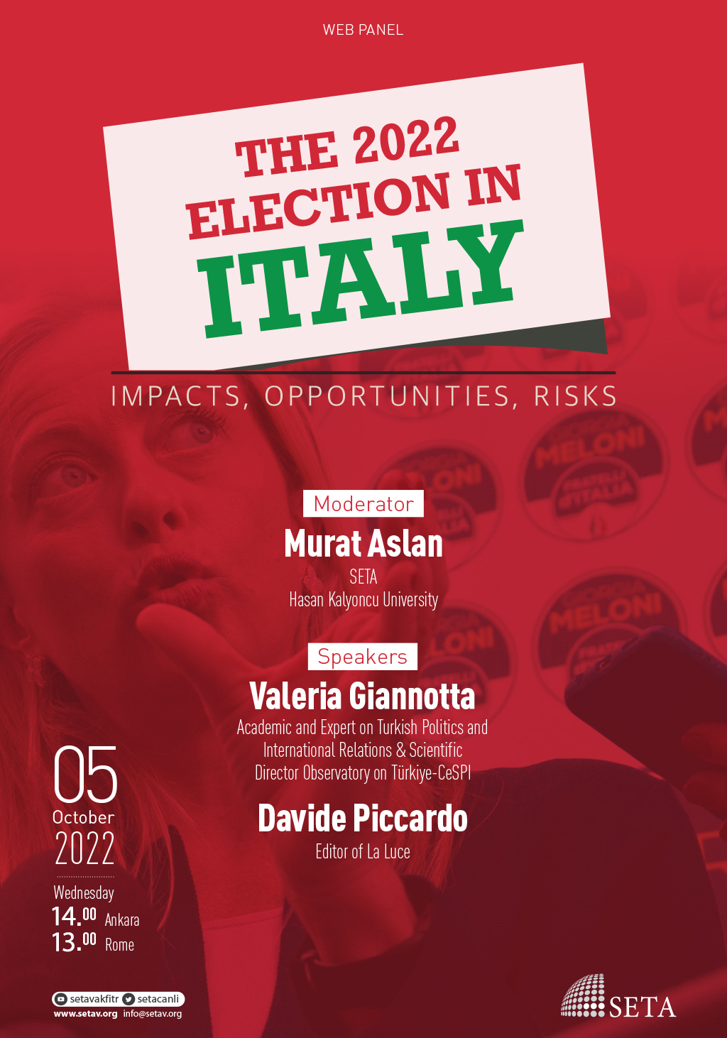 Web Panel: The 2022  Election in Italy | Impacts, Opportunities, Risks