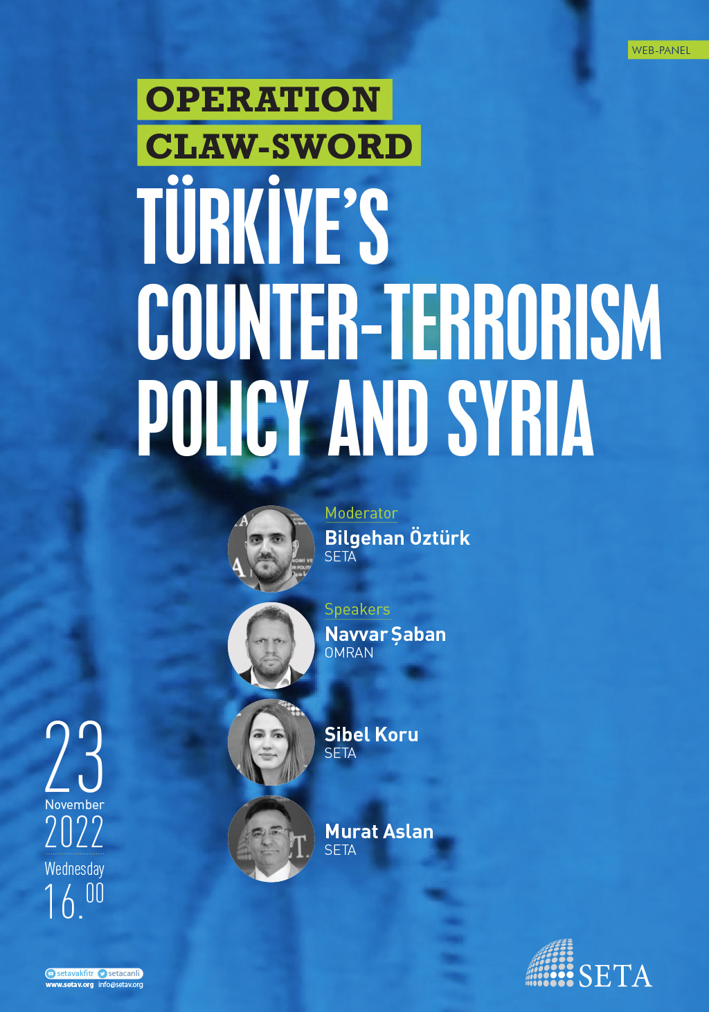Web Panel: Operation Claw-Sword | Türkiye’s Counter-Terrorism Policy and Syria
