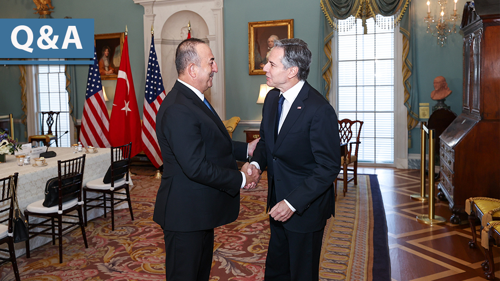 Q&A: Turkish Foreign Minister’s Visit to Washington