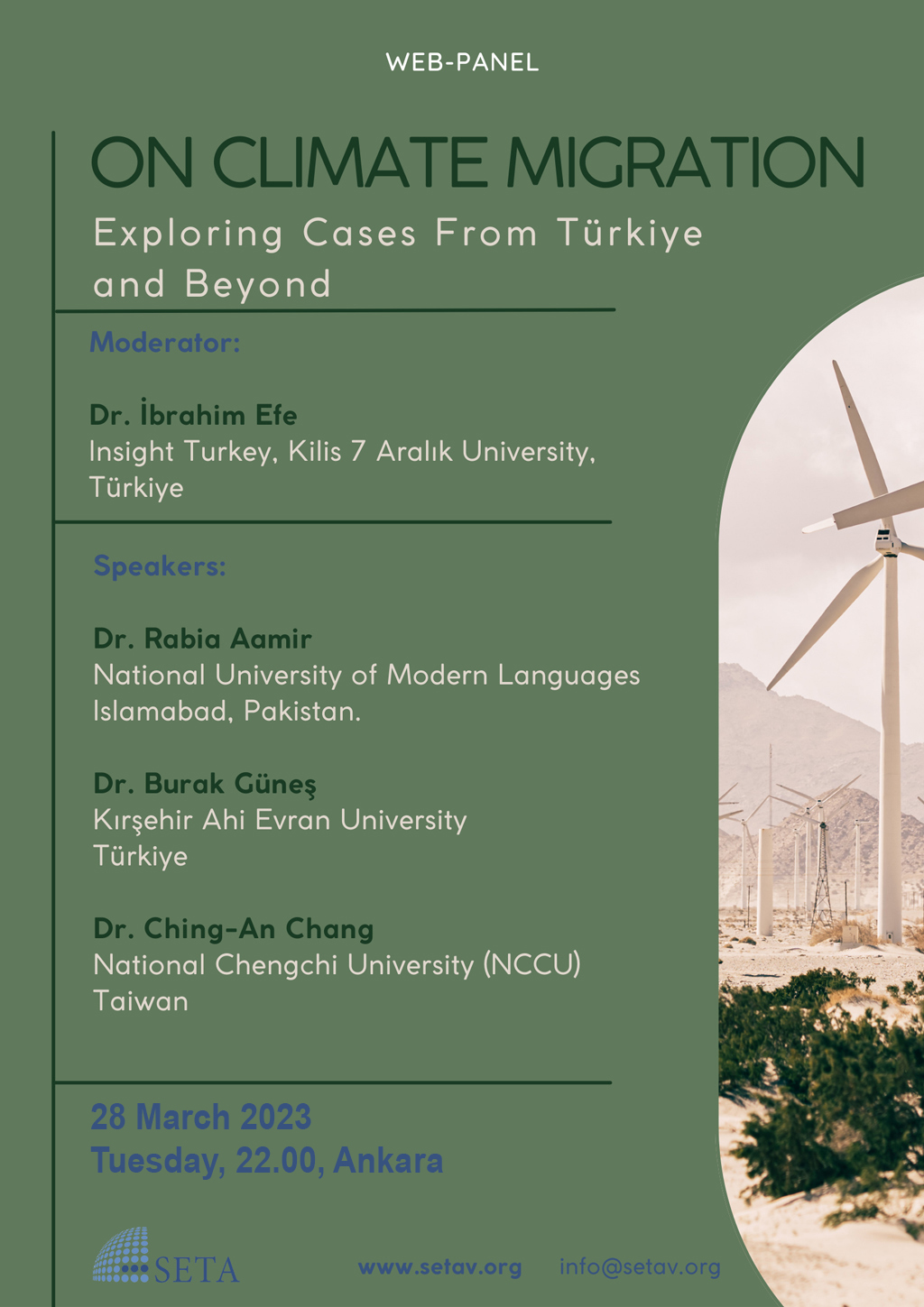 Web Panel: On Climate Migration Exploring Cases from Türkiye and Beyond