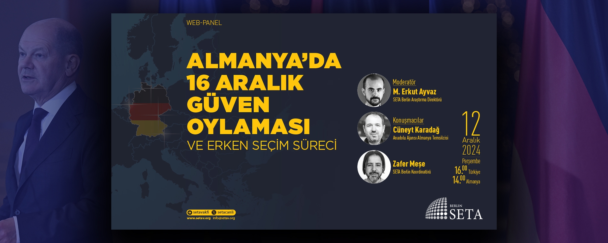 Web Panel Almanya'da 16 Aralık Güven Oylaması ve Erken Seçim