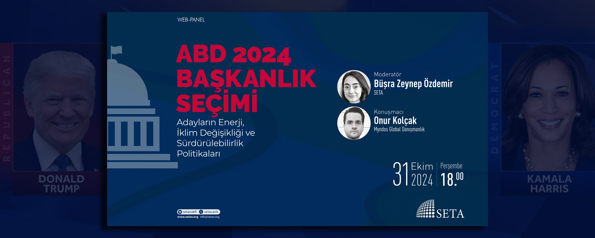 Web Panel ABD 2024 Başkanlık Seçimi Adayların Enerji İklim Değişikliği